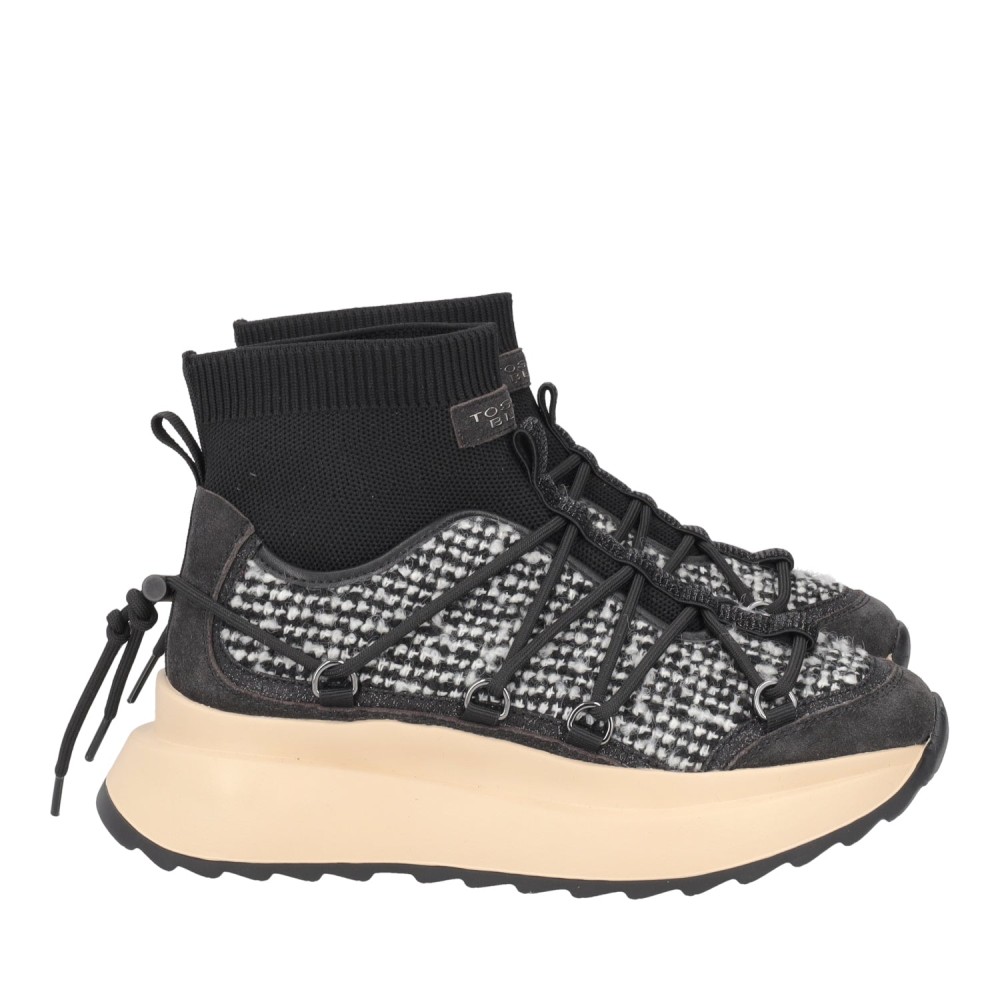 SNEAKERS TOSCA BLU ALASKA IN FABRIC BLACK