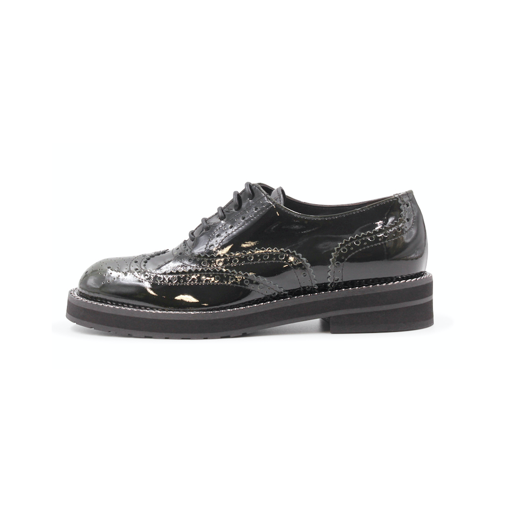 SHOES LACE-UP LAURA BELLARIVA DARK BROWN