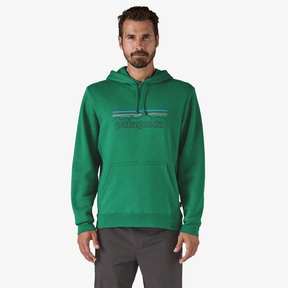 HOODY PATAGONIA P6 LOGO UPRISAL HEARTLEAF GREEN