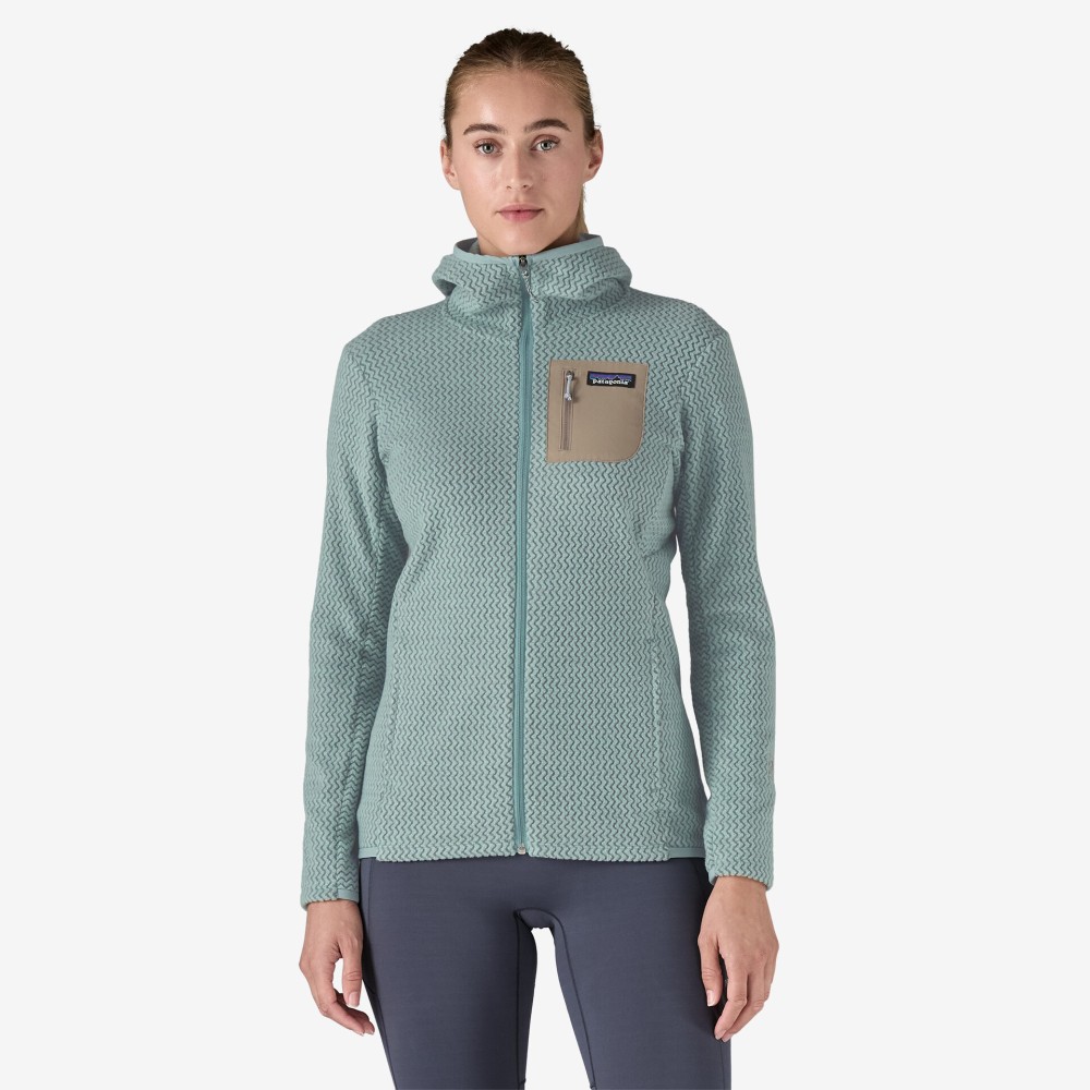 FELPA PATAGONIA R1 AIR FULL ZIP DONNA THERMAL BLUE