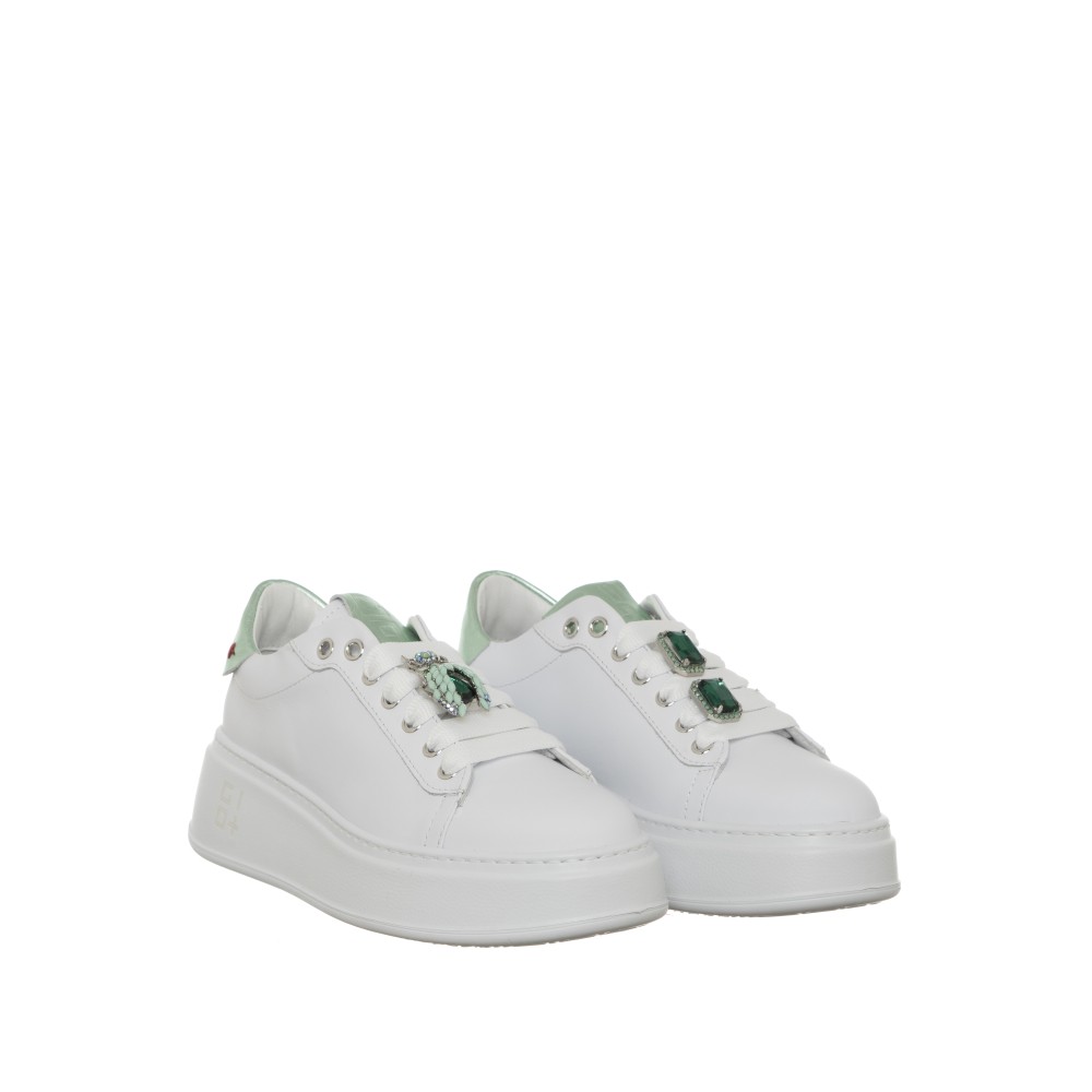 SNEAKERS GIO+ PIA APE BIANCO VERDE