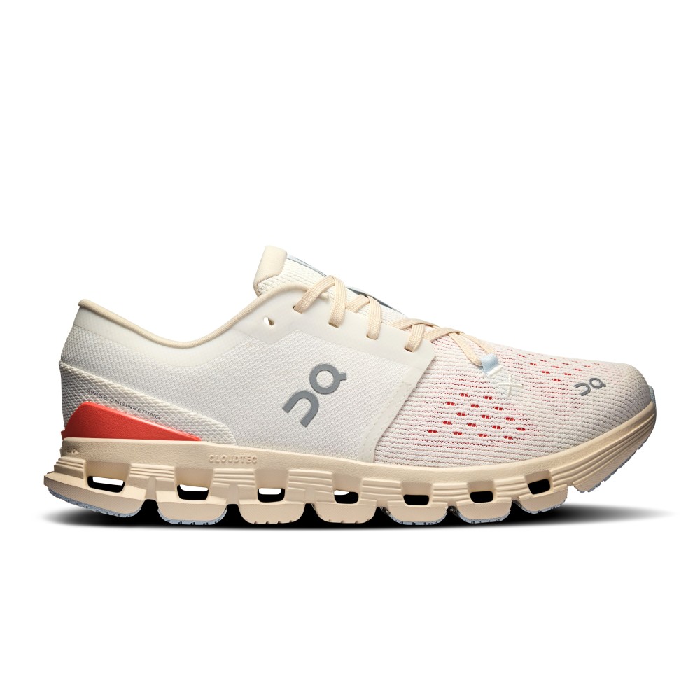 SCARPE ON CLOUD X 4 DONNA IVORY SALMON