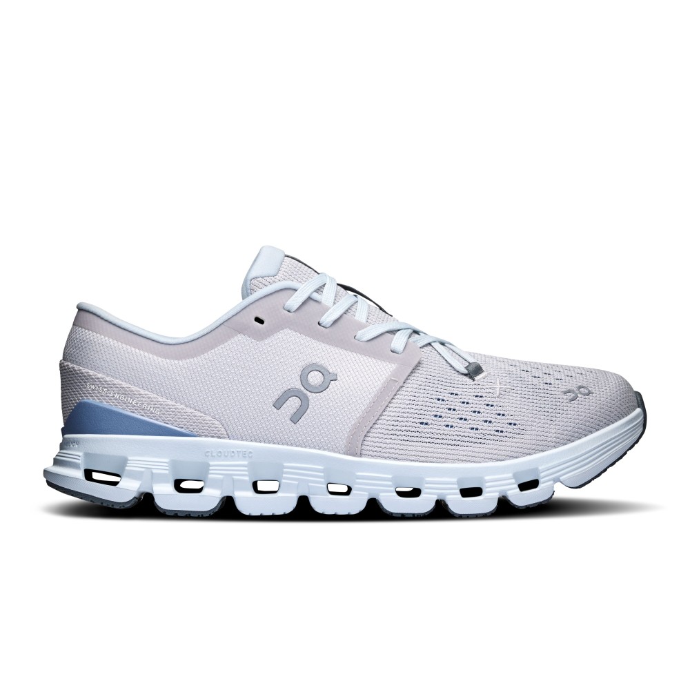 SCARPE ON CLOUD X 4 DONNA SILVER CHAMBRAY